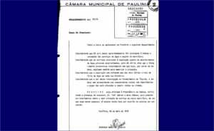 Registros oficiais da Câmara de Paulínia revelam problemas com a Sabesp desde 1979